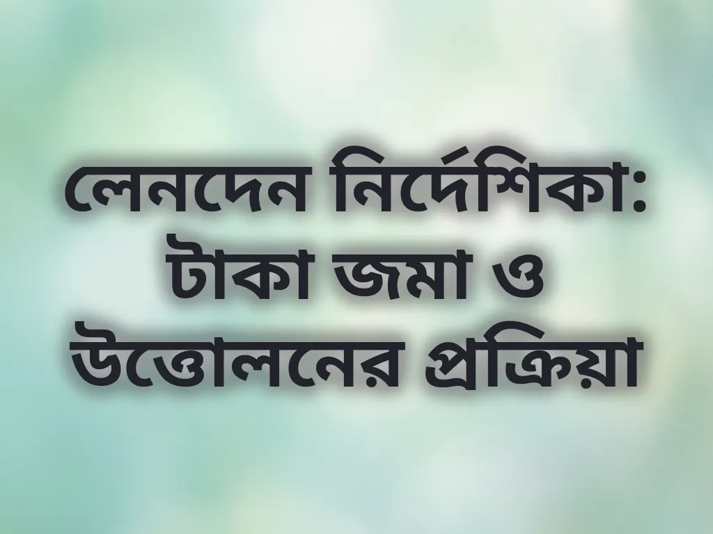 লেনদেন নির্দেশিকা